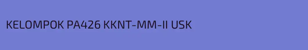 KELOMPOK PA426 KKNT-MM-II USK